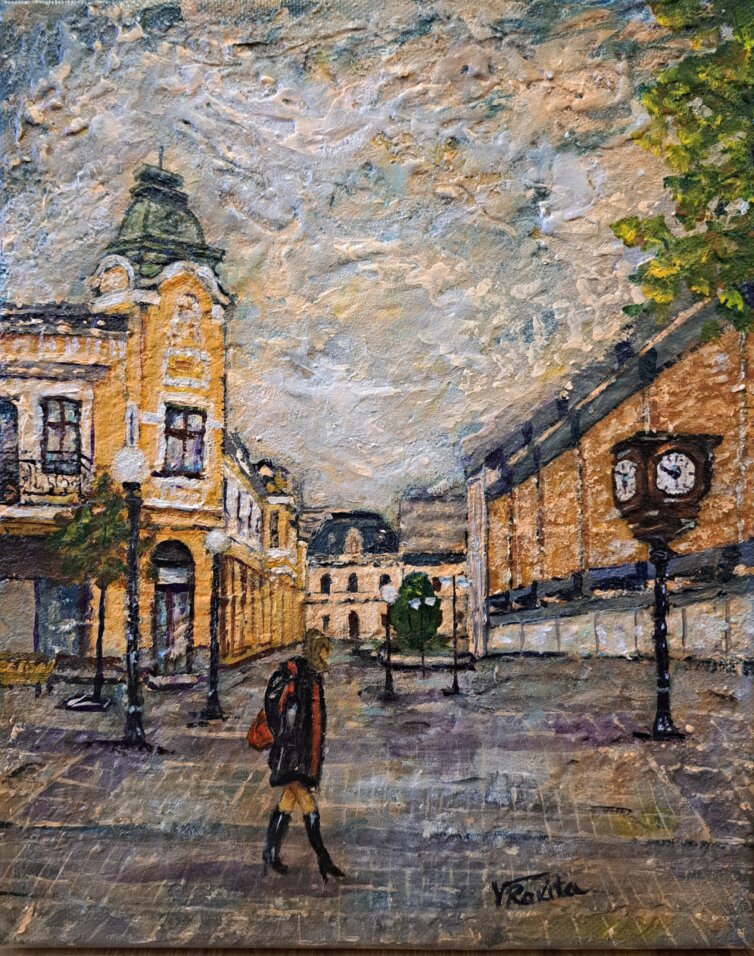 187 akril na platnu<p></p> 24x30cm 2023g<p></p> cena 120€<p>